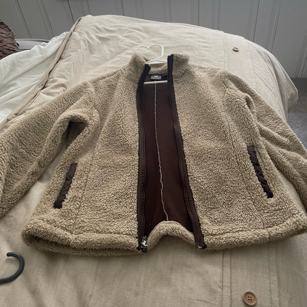 Warm fuzzy jacket.